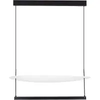 Lyora Suspension Diona Ø 80cm noir avec blanc 2700K
