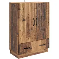 vidaXL Buffet en bois recyclé 66 x 34,5 x 92 cm, aggloméré