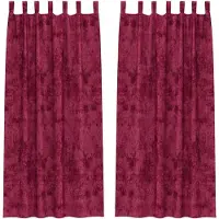 vidaXL Rideaux en velours 2 pcs Rouge bordeaux 225 x 140 cm Velours
