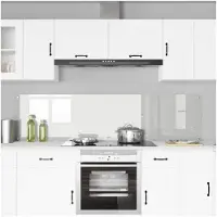 vidaXL : 2 panneaux de protection pour cuisine, transparents, 100 x 50 cm, en verre trempé