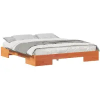 vidaXL Sommier marron 200 x 200 cm