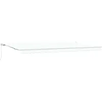 vidaXL Store à enrouleur blanc 600 x 300 cm en polyester et aluminium