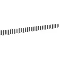 vidaXL Tissu de remplacement pour store, anthracite et blanc, 2,5 m, polyester