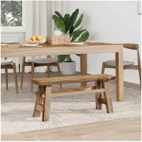 vidaXL Banc Couleur Naturelle Recyclée 100 X 28 X 43 Cm