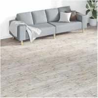 vidaXL : Planches de sol en bois d'érable blanchi, 5,26 m², 18 pièces, PVC