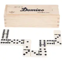 Engelhart Domino in Houten Kistje
