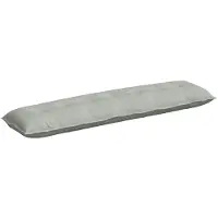 vidaXL Coussin dorsal gris clair 200 x 50 cm Tissu velours côtelé