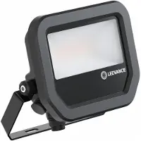 Ledvance Floodlight 10 Noir Projecteur LED 6W/8W NW 4000K 850LM/1200LM IP66 100ST Al/verre
