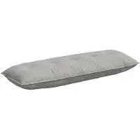 vidaXL Coussin De Dos Gris Clair 140 X 50 Cm Tissu En Microfibre