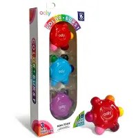 Ooly Set de 3 crayons de cire avec 18 couleurs, Multicolore,