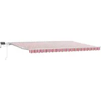 vidaXL Store extensible rouge et blanc 500 x 300 cm