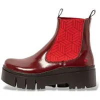 Art pour femme. 1176612EL003_008 Bottines en Cuir 1766 Leeds rouge (37), 5 à 8 cm, Aucun, Casuel, Vernis