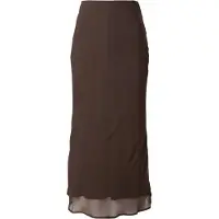 Vila Falia Long Skirt Marron 34 Femme