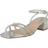 Steve madden Cerena Sandalen Hak - Zilverkleur - Maat 37