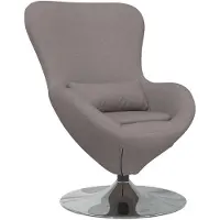 vidaXL Fauteuil œuf Taupe 63 x 73 x 90 cm tissu