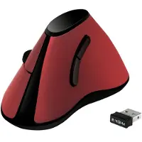 Logilink ID0159 Maus Ergonomisch Vertical 5 Tasten 1000dpi rot