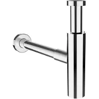 Laufen Siphon, DN32, chromé, avec tube découlement rallongé, H8939470000001