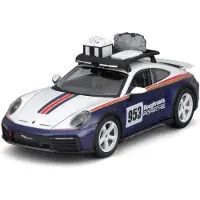 Bburago Porsche 911 Dakar Official Model Racing 1:24 Car Argenté Enfants