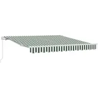 vidaXL Store extensible vert et blanc 300 x 250 x 165 cm