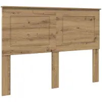 vidaXL Tête de lit en bois composite chêne artisanal