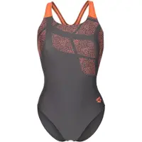 Arena Maillot de bain 'Kikko' gris foncé / corail