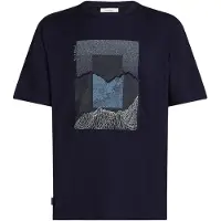 Icebreaker T-Shirt fonctionnel 'Tech Lite' bleu marine / bleu fumé / bleu clair / blanc