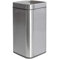 MAUL Poubelle MAULprime 25 l en acier inoxydable 25,1 x 25,1 x 49,2 cm argent