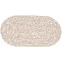 vidaXL Teppich ZIZUR Creme 150 x 80 cm Polypropylène
