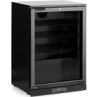 Hendi Réfrigérateur de bar, une porte, Arctic, 105 L, noir, 220-240 V/120 W, 600 x 530 x (H) 870 mm