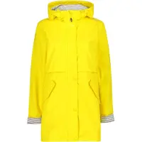 CMP Veste de pluie pour femme avec capuche fixe R411, jaune, taille 36