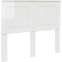 vidaXL Tête de lit Blanc brillant 100 cm Matériau dérivé du bois