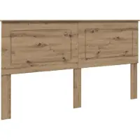 vidaXL Tête de lit en bois composite chêne artisanal