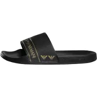 EA7 unisex. 7X000110_AF15128 Tongs Tape Slide noir (39), Plat, Aucun, Beachwear, PVC