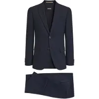 BOSS Costume deux pièces en tissu infroissable à micro motif