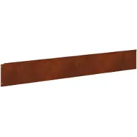 vidaXL Bordure de jardin avec bord supérieur incurvé, 10 pièces, 100x15 cm, acier
