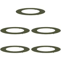 vidaXL adapté aux anneaux d'arbres plats 5 pcs vert olive Ø50 / 80 cm acier