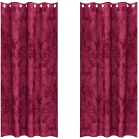 vidaXL Rideaux en velours 2 pcs Rouge bordeaux 225 x 140 cm Velours