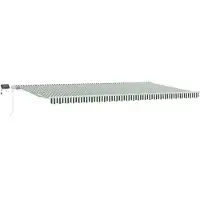 vidaXL Store extensible vert et blanc 600 x 350 cm