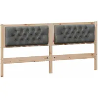 vidaXL Tête de lit marron et gris foncé 160 cm pin massif