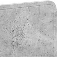 vidaXL Tête de lit en béton gris et aggloméré