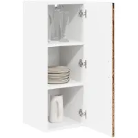 vidaXL Armoire murale LUCCA, 2 pièces, bois de récupération, panneau de fibres de bois