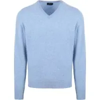 William lockie Pull Col-V Agneline Bleu Clair