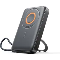 JOYROOM Batterie externe sans fil MagSafe 22,5 W, 10 000 mAh avec support anneau - Noir