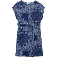 s.Oliver Robe d’été bleu foncé / blanc