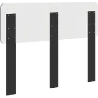 vidaXL Tête de lit en bois d'ingénierie aspect chêne noir