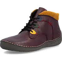 Rieker Bottines à lacets bleu marine / moutarde / mûre / rouge