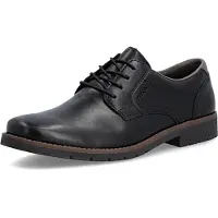 Rieker Chaussures de ville pour hommes , couleur noire, style décontracté