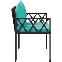 vidaXL Bancs d'extérieur 2 places 116 x 56 x 75 cm en rotin synthétique