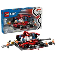 LEGO City - Arrêt au Stand de F1 avec Voiture Ferrari 60443