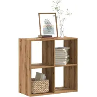 vidaXL Bibliothèque chêne artisanal 68,5x32x68,5 cm bois d'ingénierie
